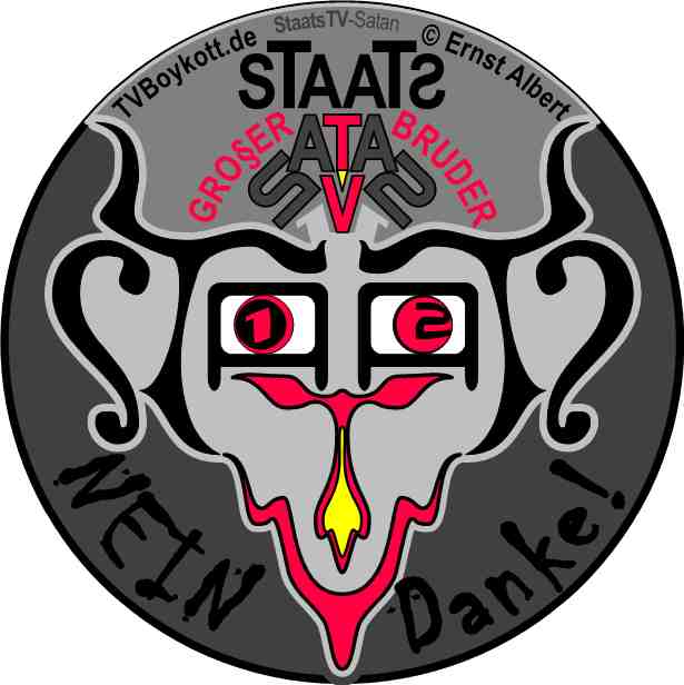 StaatsTV-Satan-Signum - Widerstands-Symbol gegen den RBeitrStV